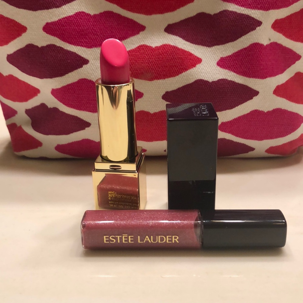 Estée Lauder lip stick and lip gloss